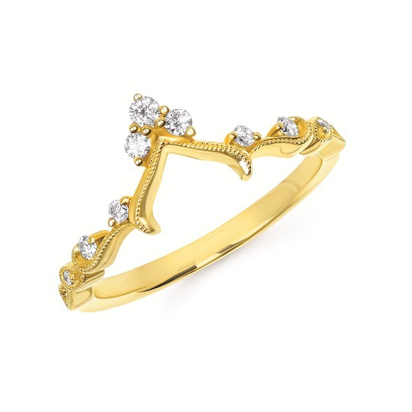 Delicate Princess Wrap with gold and diamonds to accent your ring Holliday Jewelry Klamath Falls, OR