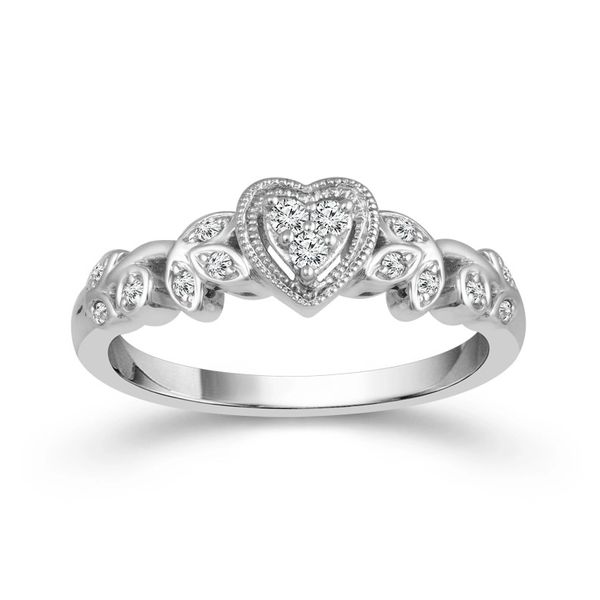 Open Your Heart to This Lovely Milligrain Diamond Cluster Ring Holliday Jewelry Klamath Falls, OR