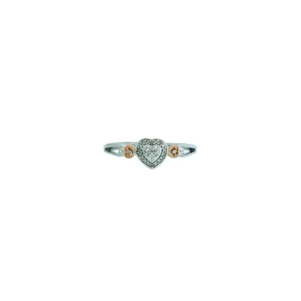 Lovely Two Tone Diamond Heart Promise Ring Holliday Jewelry Klamath Falls, OR