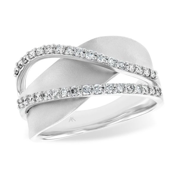 Allison Kaufman wave design diamond fashion ring. Holliday Jewelry Klamath Falls, OR