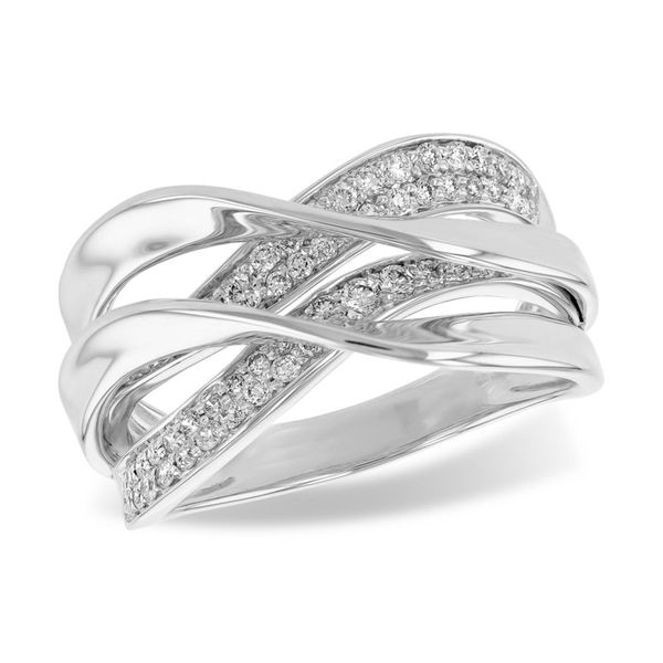 Allison Kaufman wave design diamond ring. Holliday Jewelry Klamath Falls, OR