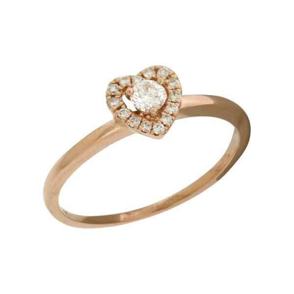Rose Gold Heart-Shape Diamond Ring Holliday Jewelry Klamath Falls, OR
