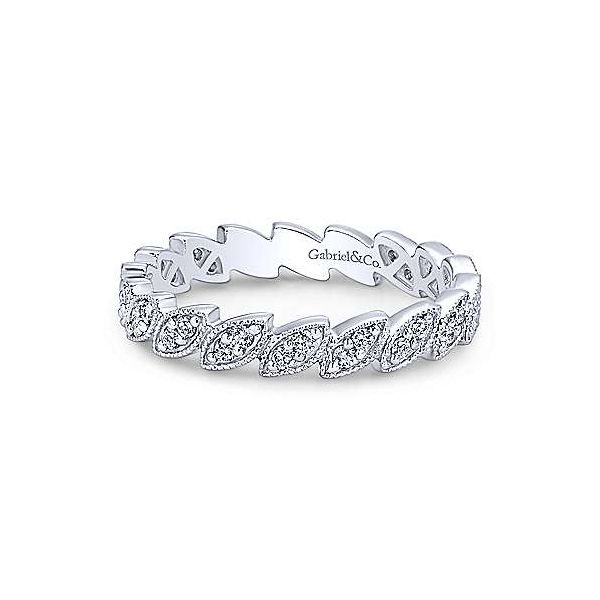 Stackable diamond band by Gabriel NY. Holliday Jewelry Klamath Falls, OR