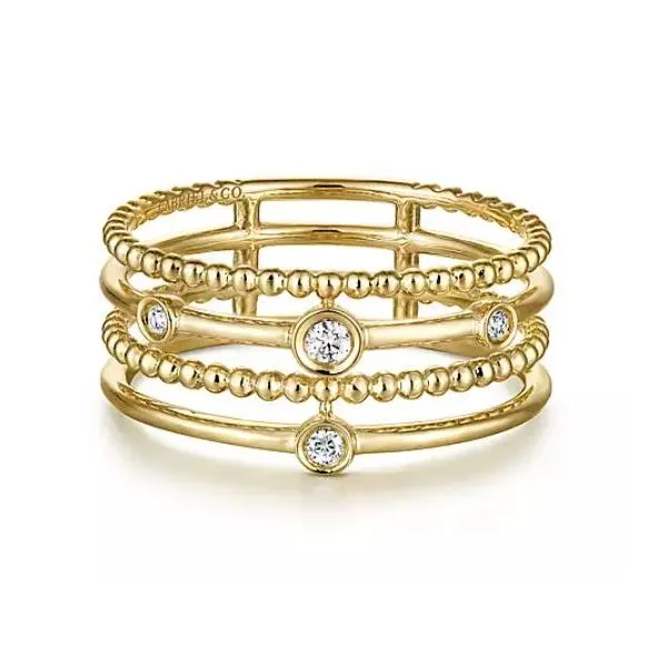 Trendy Stackable Bujukan Diamond Ring by Gabriel & Co. Holliday Jewelry Klamath Falls, OR
