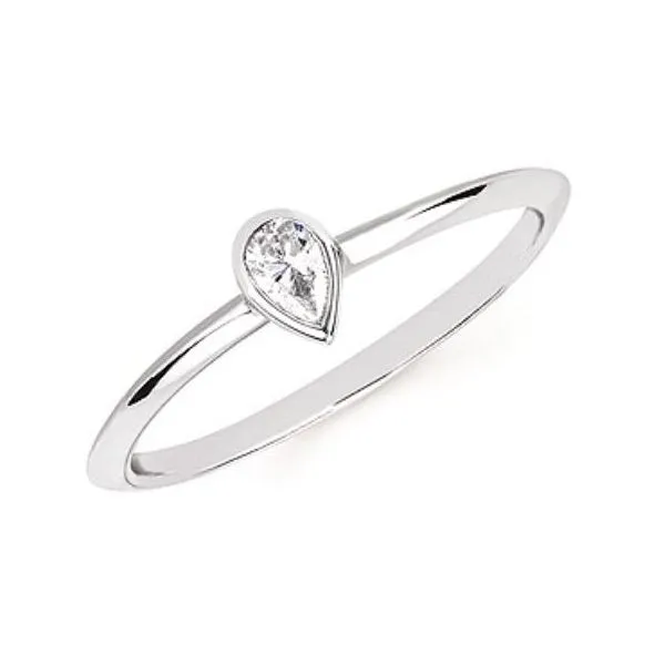 Petite Pear Shape Diamond Ring Holliday Jewelry Klamath Falls, OR
