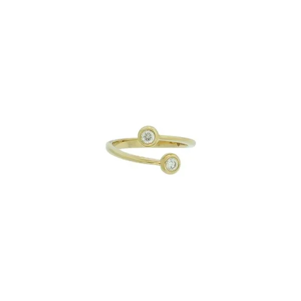 Stylish Diamond Bezel Bypass Ring Holliday Jewelry Klamath Falls, OR