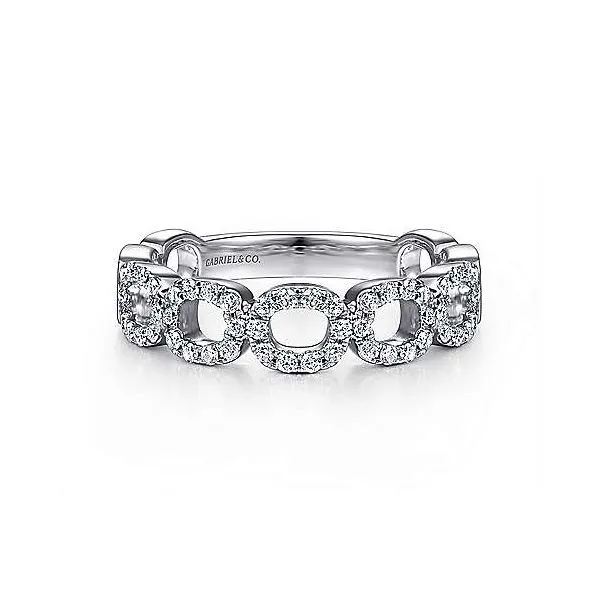 Gabriel & Co. Open Link Style Diamond Band Holliday Jewelry Klamath Falls, OR