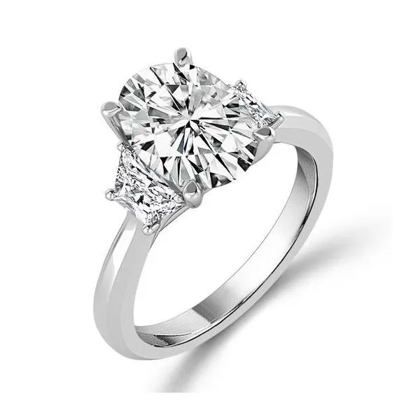 Stunning Three Stone Laboratory Grown Diamond Ring Holliday Jewelry Klamath Falls, OR