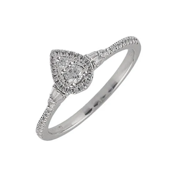 Stunning Diamond Pear Shaped Cluster Ring Holliday Jewelry Klamath Falls, OR