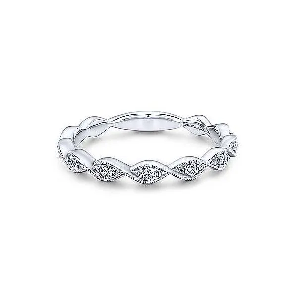 Gabriel NY twisted diamond band. Holliday Jewelry Klamath Falls, OR