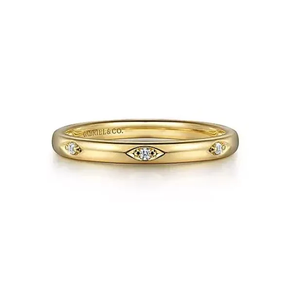 Gabriel & Co stackable diamond band. Holliday Jewelry Klamath Falls, OR