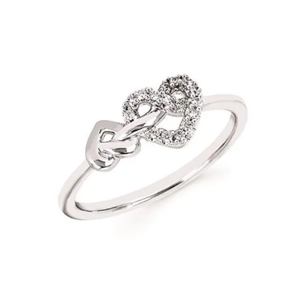 Simply Lovely Sterling Silver Love Lock Diamond Ring Holliday Jewelry Klamath Falls, OR