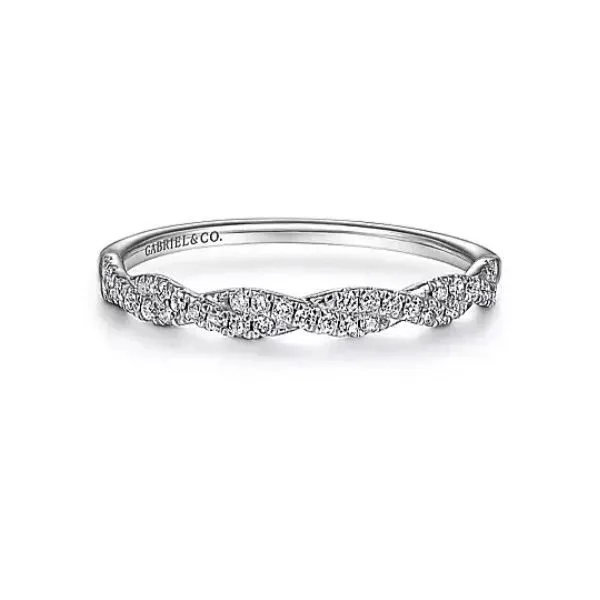 Twisted diamond band by Gabriel & Co. Holliday Jewelry Klamath Falls, OR