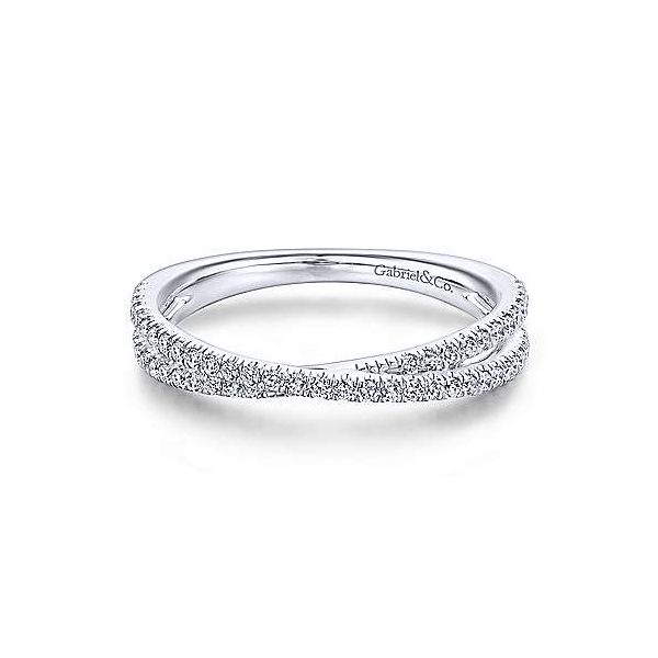 Gabriel & Co. Criss-Cross Diamond Ring Holliday Jewelry Klamath Falls, OR