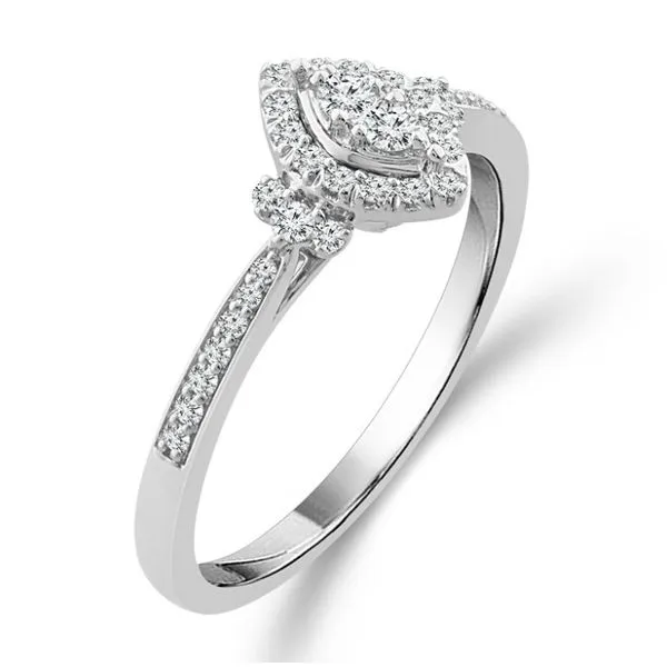 Charming 10kw halo style diamond promise ring Holliday Jewelry Klamath Falls, OR