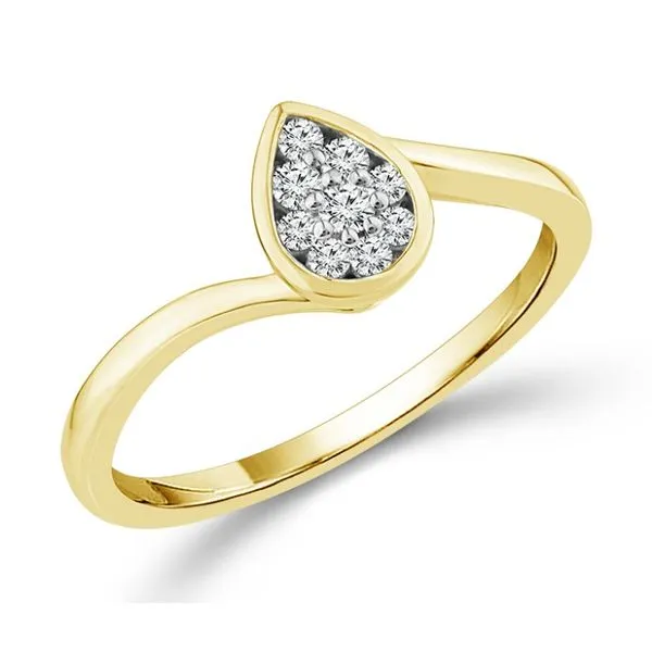 Adorable 10ky pear shaped diamomd ring Holliday Jewelry Klamath Falls, OR