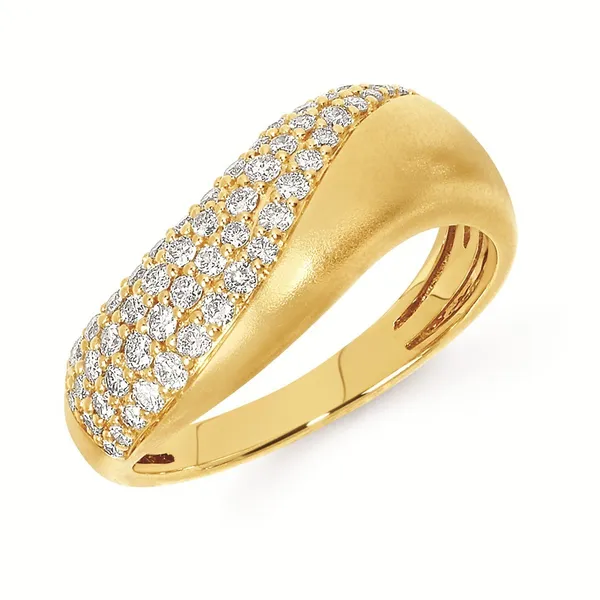 Unique Free Form Wave of Pave Diamonds Holliday Jewelry Klamath Falls, OR