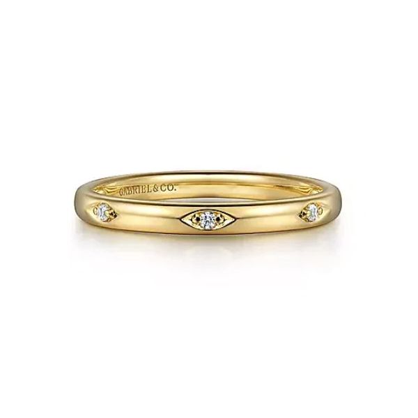 Gabriel & Co. Stackable Diamond Band in 14K Yellow Gold Holliday Jewelry Klamath Falls, OR