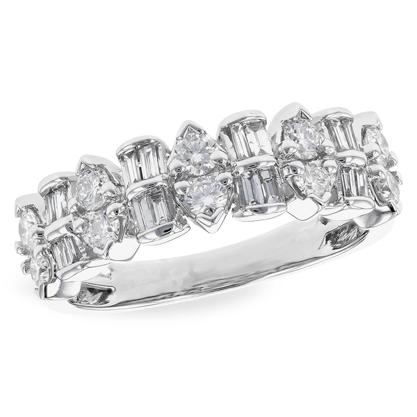 MOSAIC-STYLE 14KW .75 CTW DIAMOND CLUSTER RING Holliday Jewelry Klamath Falls, OR