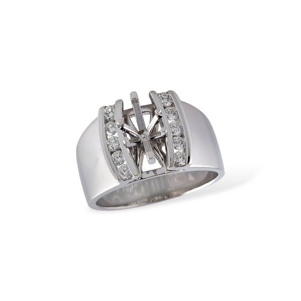 Allison Kaufman 14k white gold and diamond ring *center not included Holliday Jewelry Klamath Falls, OR