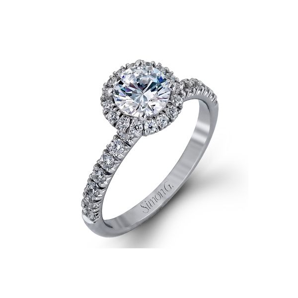 Simon G 18 karat diamond ring. *center not included. Holliday Jewelry Klamath Falls, OR