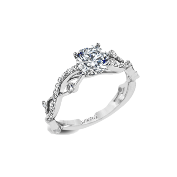 Simon G twist style diamond ring. *center not included. Holliday Jewelry Klamath Falls, OR