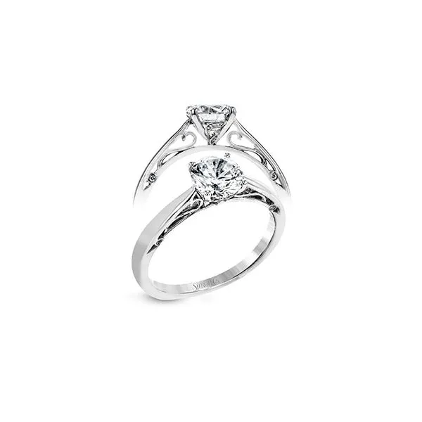 Simon G solitaire filigree style diamond ring. *center not included. Holliday Jewelry Klamath Falls, OR