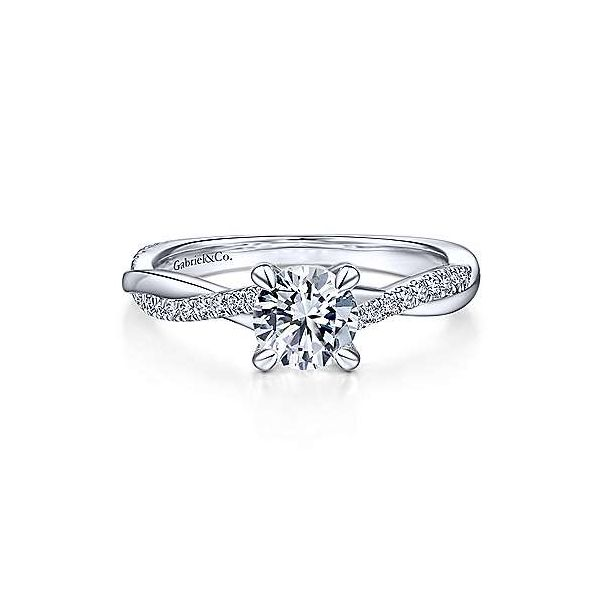 Twisted diamond engagement ring. *Center not included. Holliday Jewelry Klamath Falls, OR