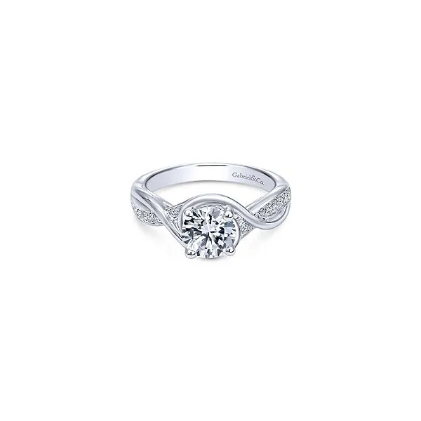 Diamond Bypass Engagement Ring Gabriel & Co. *Center stone not included Holliday Jewelry Klamath Falls, OR