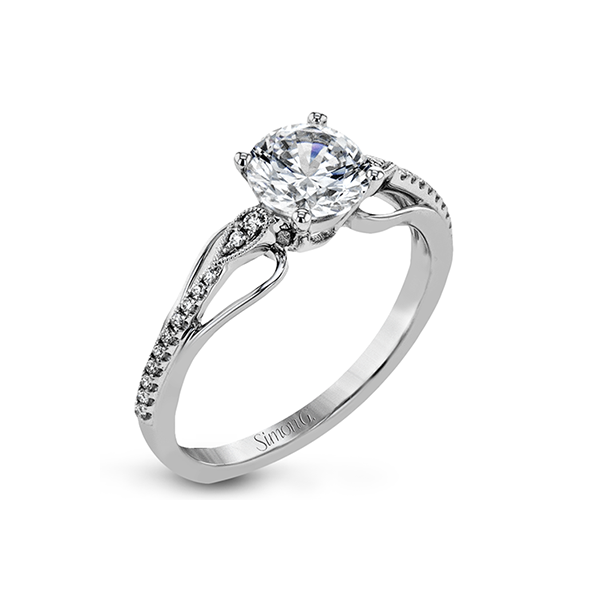 Lovely Simon G diamond engagement ring. *Center stone not included. Holliday Jewelry Klamath Falls, OR