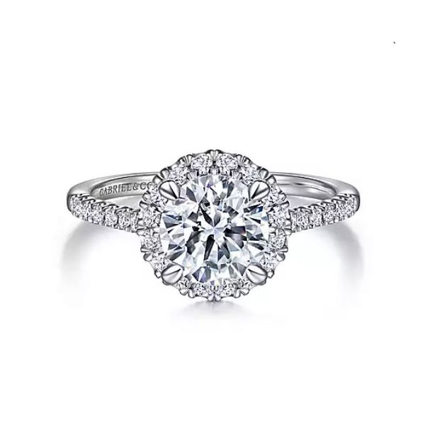 Stunning diamond halo semi-mount ring. * Center stone not included. Holliday Jewelry Klamath Falls, OR