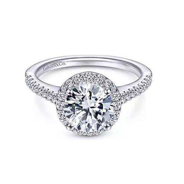 Beautifully haloed semi-mount ring. *Center stone not included Holliday Jewelry Klamath Falls, OR