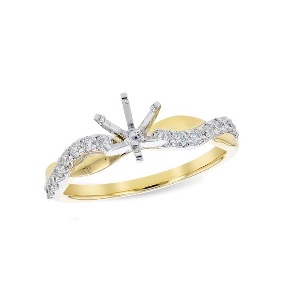 Moving and lovely diamond semi-mount ring. Holliday Jewelry Klamath Falls, OR
