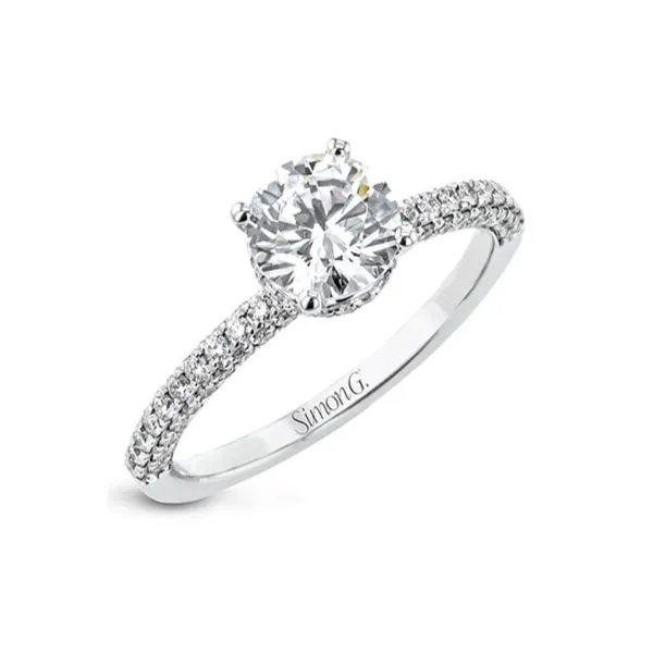 Alluring Diamond Halo Semi-Mount Ring. *Center Stone Not Included Holliday Jewelry Klamath Falls, OR