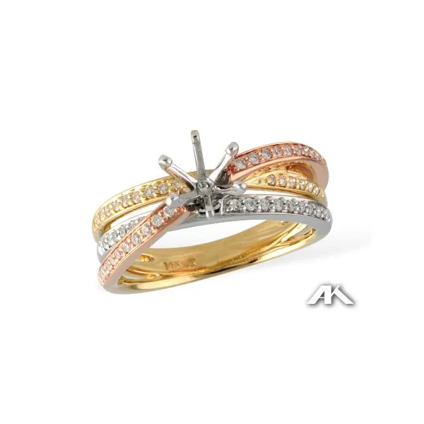 Intriguing Tri-Color Pick Your Stone Semi-Mount Ring Holliday Jewelry Klamath Falls, OR