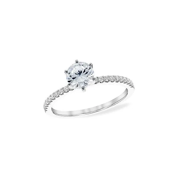 Allison Kaufman Straight Line Diamond Engagement Ring. *Center Stone Not Included Holliday Jewelry Klamath Falls, OR