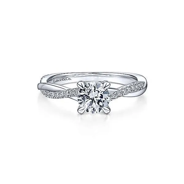 Stunning Twist Diamond Semi-Mount Engagement Ring *Center Stone Not Included Holliday Jewelry Klamath Falls, OR