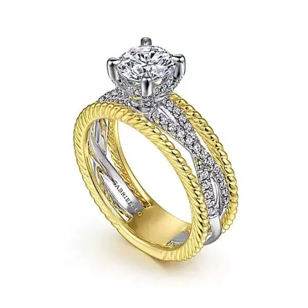 Awe Inspiring Crossover Diamond Semi-Mount Engagement Ring *Center Stone Not Included Holliday Jewelry Klamath Falls, OR