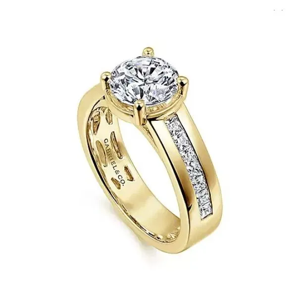 Perfectly Stunning Channel Set Princess Cut Diamond Semi-Mount Engagement Ring *Center Stone Not Included Holliday Jewelry Klamath Falls, OR