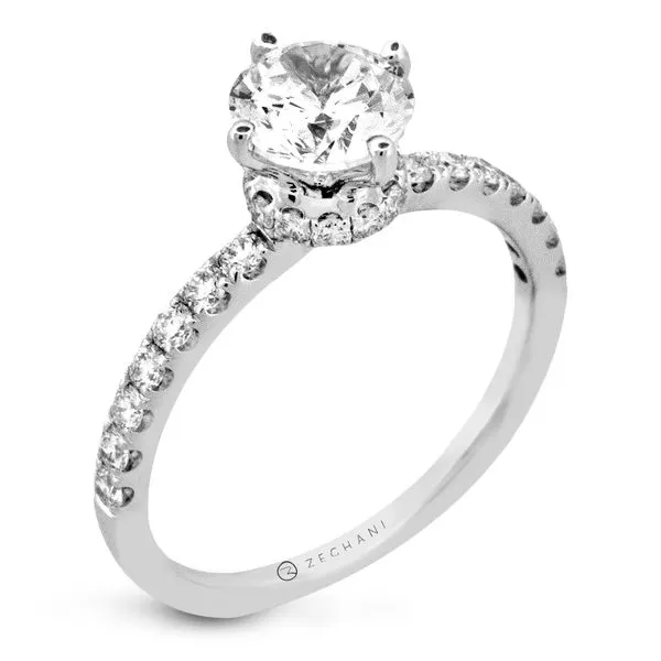 Petite diamond ring with hidden halo. *Center not included Holliday Jewelry Klamath Falls, OR