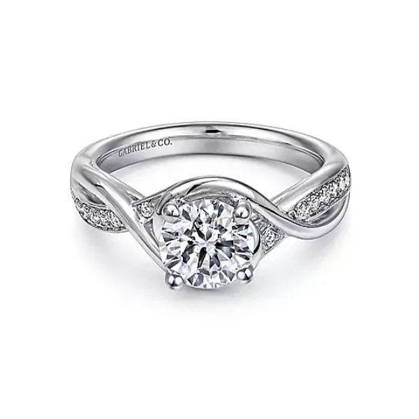 Twisted band diamond ring by Gabriel & Co. *Center not included Holliday Jewelry Klamath Falls, OR