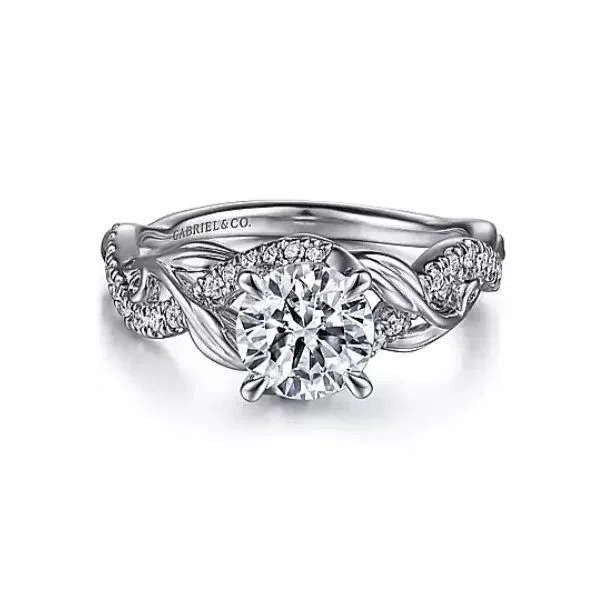 Twisted floral diamond ring by Gabriel & Co. *center not included. Holliday Jewelry Klamath Falls, OR