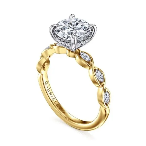 Elegant diamond ring by Gabriel & Co. *center not included. Holliday Jewelry Klamath Falls, OR