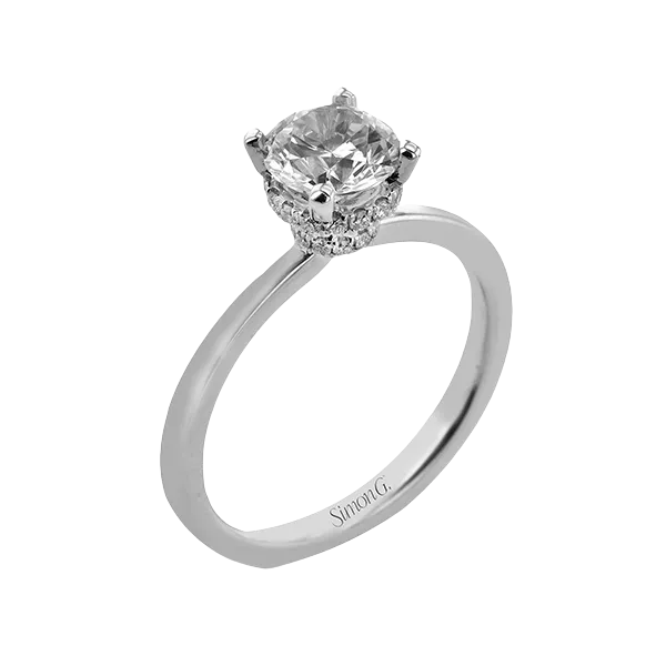 PRINCESS STYLE DOUBLE HIDDEN HALO ENGAGEMENT RING *Center not included Holliday Jewelry Klamath Falls, OR