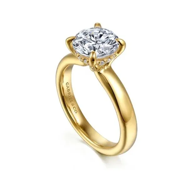 Hidden halo diamond ring by Gabriel & Co. *Center not included. Holliday Jewelry Klamath Falls, OR