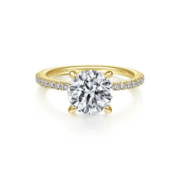 Classic Sparkle 14K Yellow Gold Round Diamond Engagement Ring *Center not included Holliday Jewelry Klamath Falls, OR