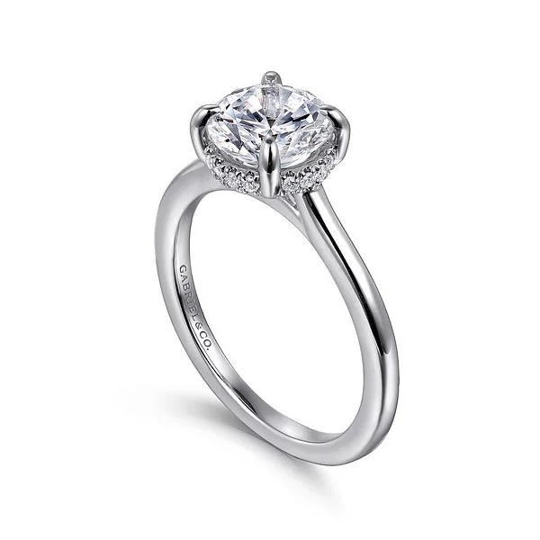 Halo Diamond Semi-Mount White Gold Ring Holliday Jewelry Klamath Falls, OR