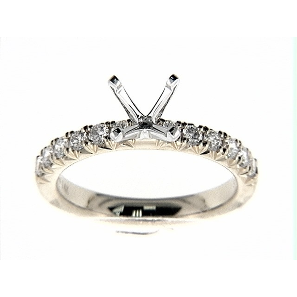 Classic Straight Line 14k Yellow Gold and Diamond ring Holliday Jewelry Klamath Falls, OR