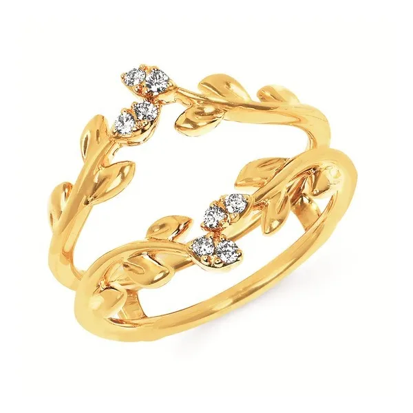 Organic Leaf Design with Accents of Diamonds Holliday Jewelry Klamath Falls, OR