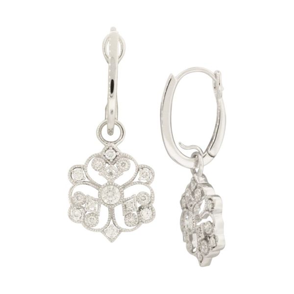 Cherie Dori snowflake diamond earrings. Holliday Jewelry Klamath Falls, OR